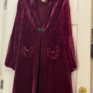 Nanette Lepore Raspberry Soft Velvet Jacket